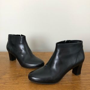 Cole Haan | 7.5 Black Leather Heeled Ankle Boots